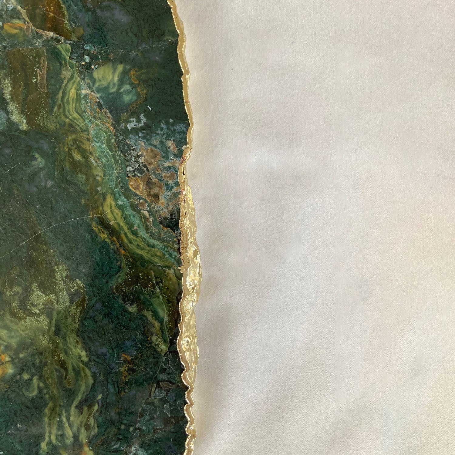 Large Green Agate Cheese Platter/Tray/Personalised Momentos/Sign Boards - 10"x15"-2