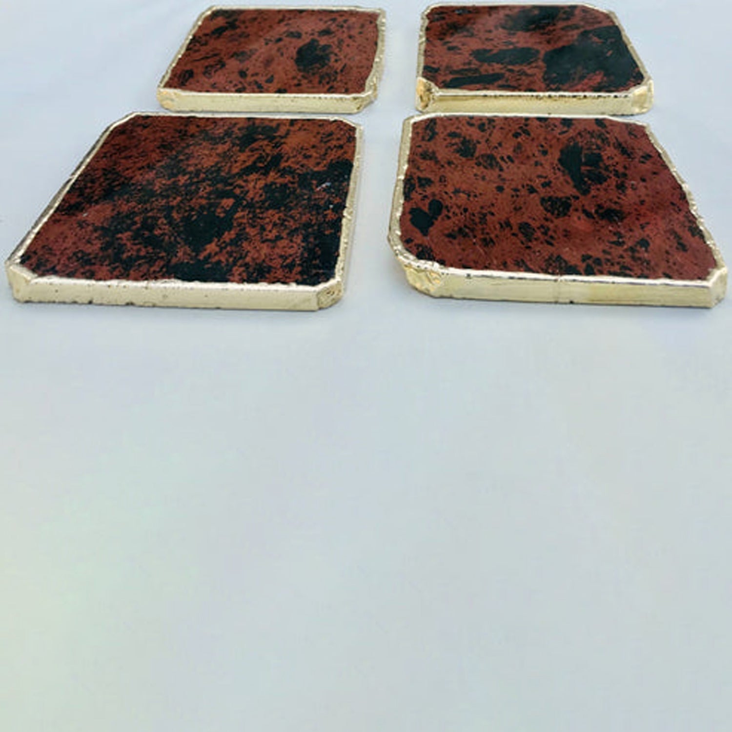 Mahogany Glass - Set of 4 Large Coasters/Personalised Momentos-2