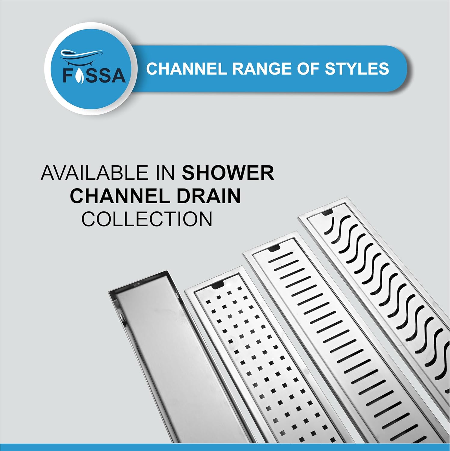 Fossa 24"x4" Inch Shower Ultra Brushed Drain Side Hole Rectangular Floor Drain with Accessories Square Hole Pattern Cover Grate Removable 304 Stainless Steel (24 inch)-4
