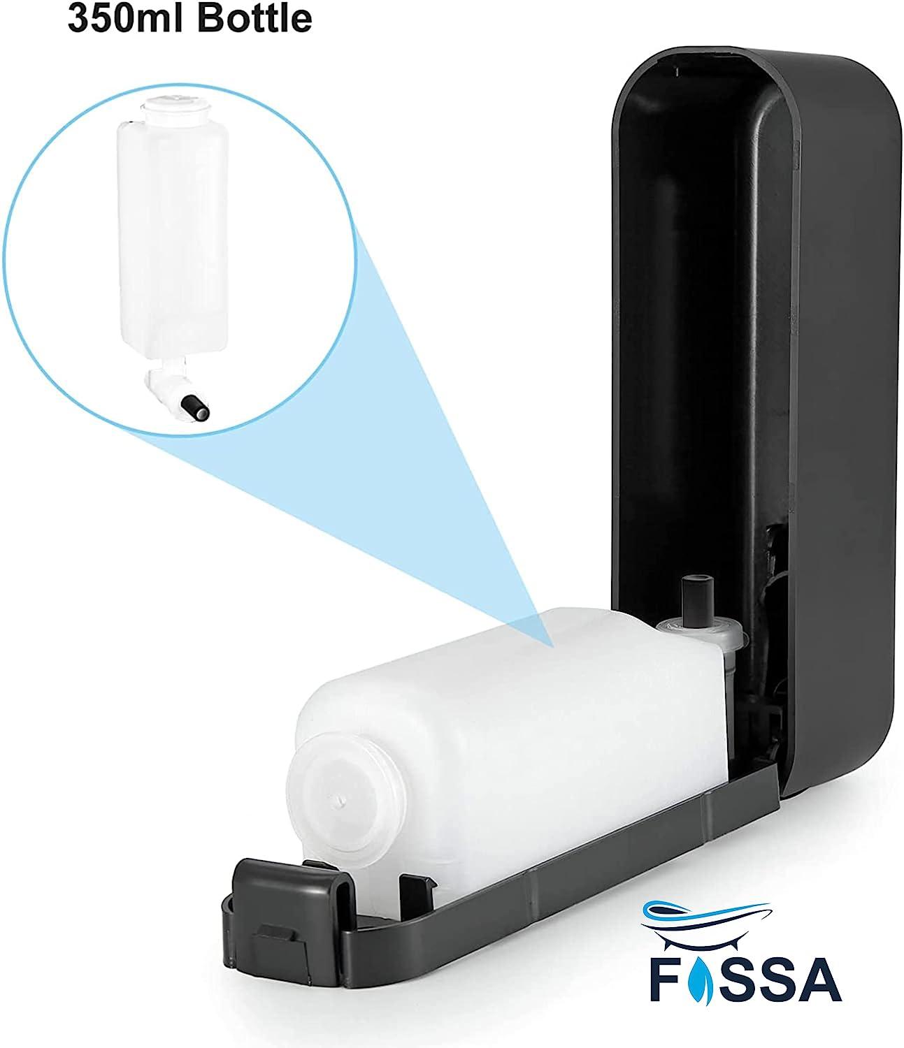 Fossa Wall-Mount Soap Dispenser 350ml – Manual Dispenser for Soap, Shampoo, Hand Cleanser, Shower Gel – Durable Bathroom Accessory SD-002-4