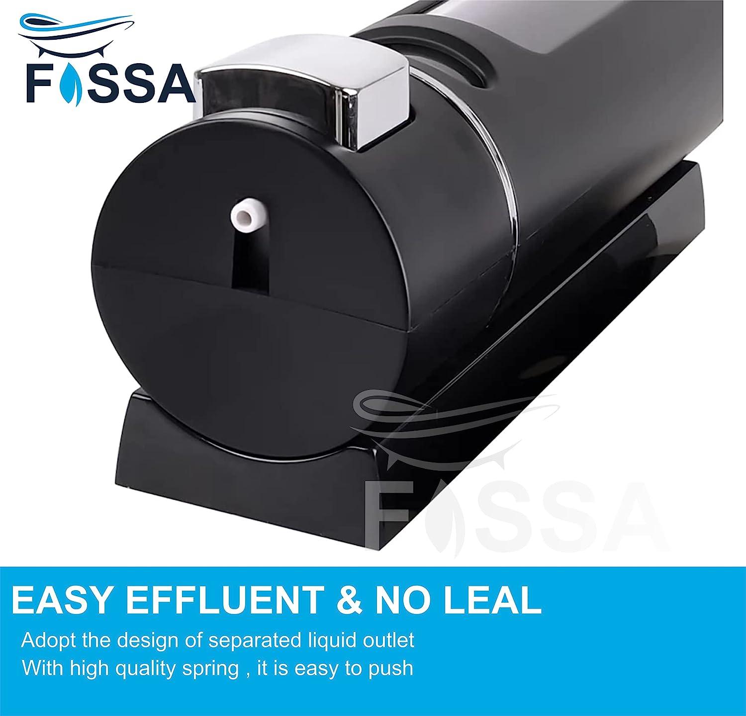 Fossa Wall-Mount Soap Dispensers 400ML Manual Soap Bathroom for Hair Shampoo Shower or Hand Cleanser SD-005-4