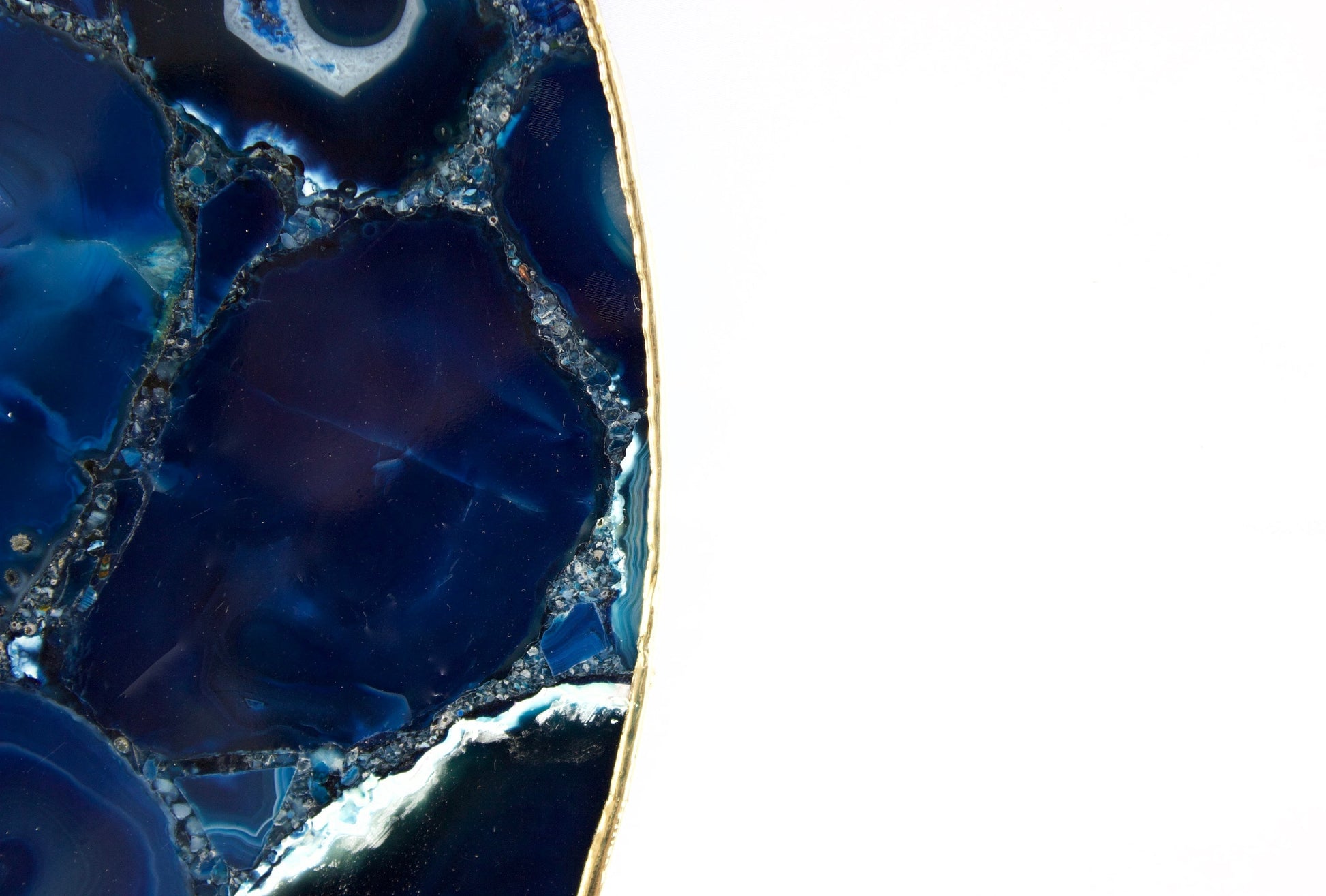 Blue Agate Wall Clock | Circular-4