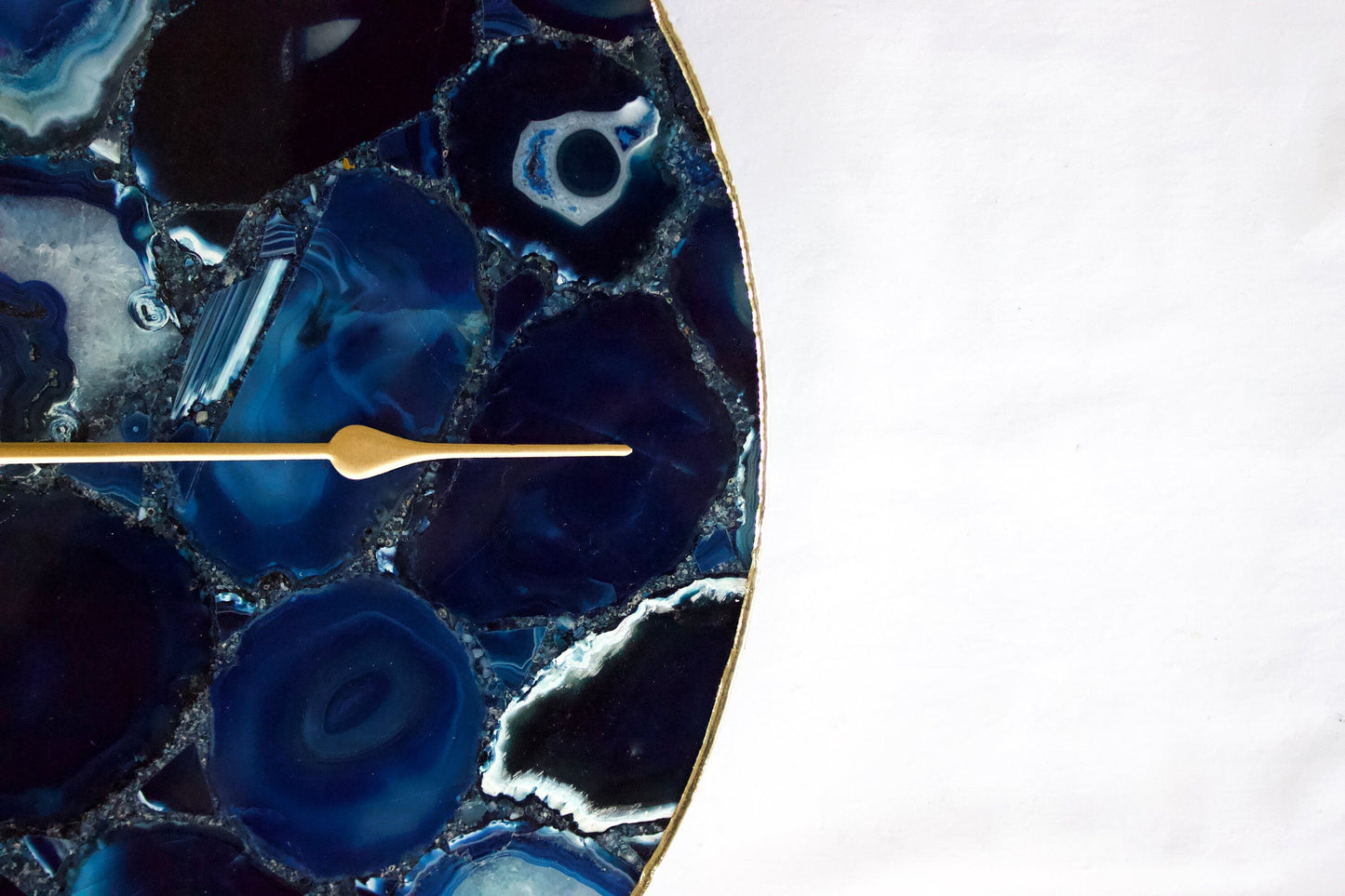 Blue Agate Wall Clock | Circular-1