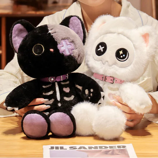 Kawaii Devil Skeleton Cat Plush Toy