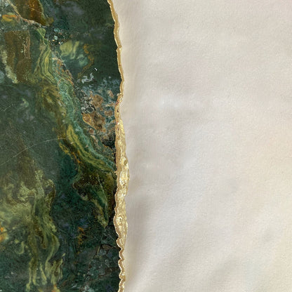 Large Green Agate Cheese Platter/Tray/Personalised Momentos/Sign Boards - 10"x15"-2