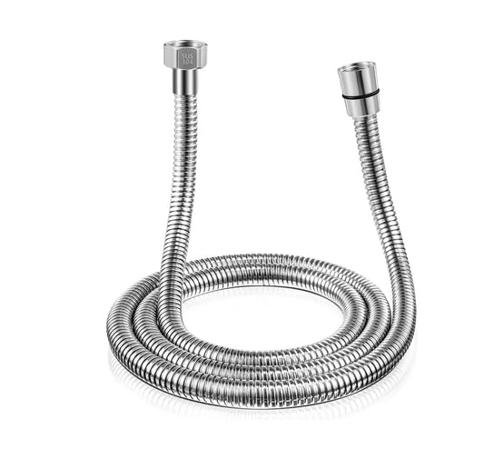 Fossa 1 m Shower Hose Pipe | 304 Stainless Steel | Chrome Finish | Anti-Twist, Leak-Proof, Universal Fit-0
