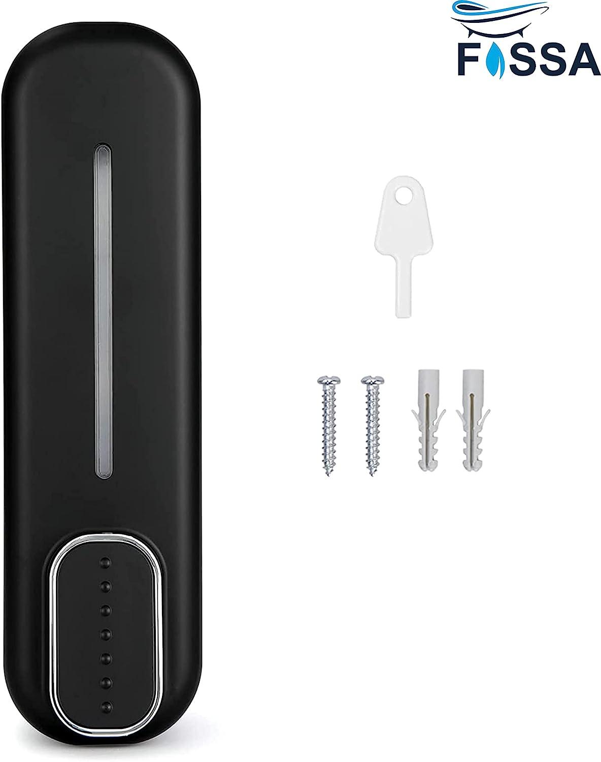 Fossa Wall-Mount Soap Dispenser 350ml – Manual Dispenser for Soap, Shampoo, Hand Cleanser, Shower Gel – Durable Bathroom Accessory SD-002-3