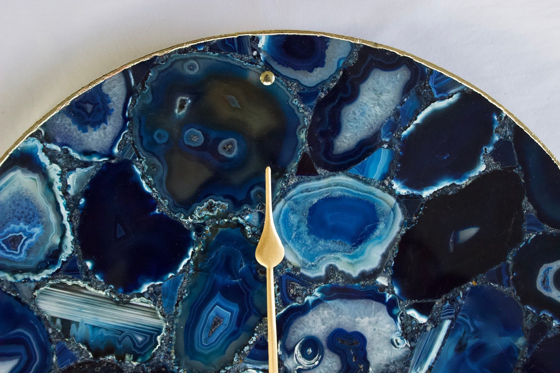 Blue Agate Wall Clock | Circular-2