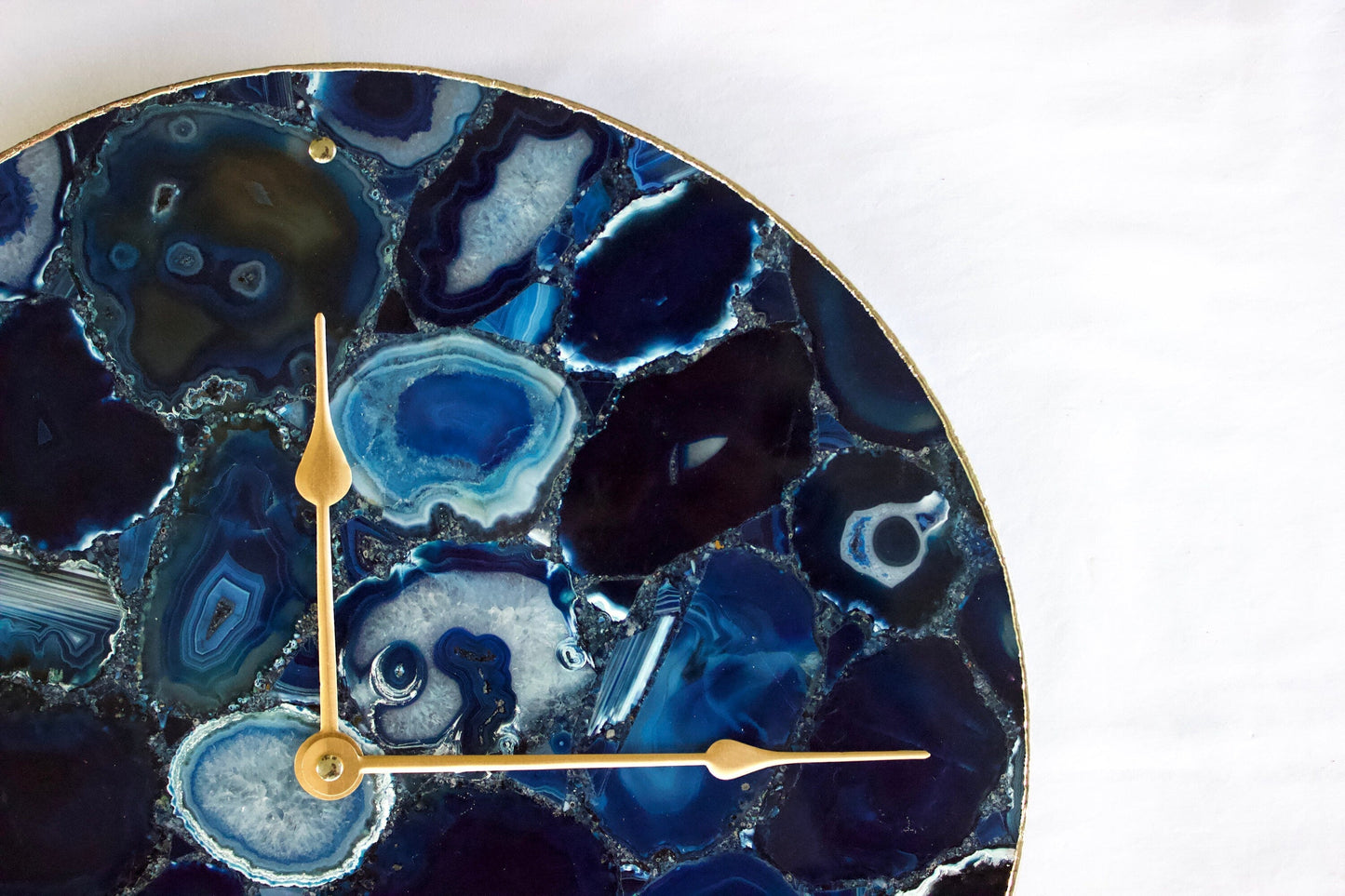 Blue Agate Wall Clock | Circular-3