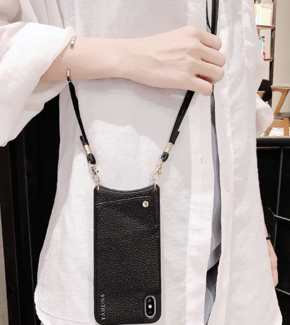 Crossbody Phone Case with Strap and Bag Attachment